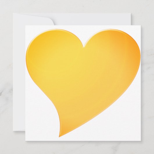 Niedliche hellorange Großherz minimalistisch Moder (Vorderseite)