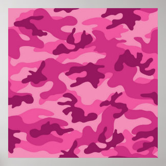 Niedliche, hellrosa Camouflage, Camouflage Poster