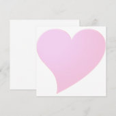 Niedliche hellrosa Valentiner Tageskarte (Vorne/Hinten)