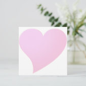 Niedliche hellrosa Valentiner Tageskarte (Stehend Vorderseite)