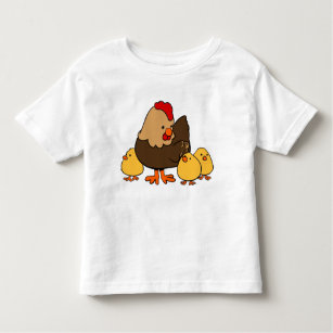Niedliche Hennen und Küken Kleinkind T-shirt