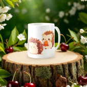 Niedliche Herbst-Igel - Kawaii Fall Forest Animes Kaffeetasse