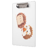 Niedliche Herbst-Igel - Kawaii Fall Forest Animes Klemmbrett (Links)