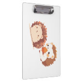 Niedliche Herbst-Igel - Kawaii Fall Forest Animes Klemmbrett (Rechts)