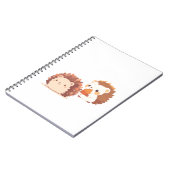 Niedliche Herbst-Igel - Kawaii Fall Forest Animes Notizblock (Linke Seite)