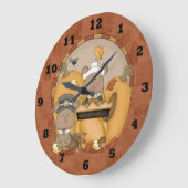 Niedliche Herbst-Wand-Uhr Große Wanduhr (Winkel)