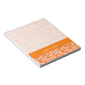 Niedliche Herbstbeeren in Orange und Weiß Notizblock (angewinkelt)