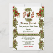 Niedliche Herbstblätter Herbst Berry Sweet Brautpa Einladung (Vorderseite)