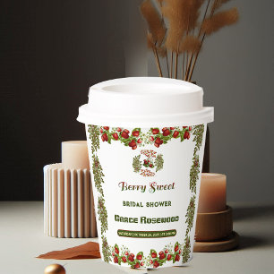 Niedliche Herbstblätter Herbst Berry Sweet Brautpa Pappbecher