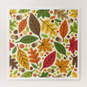 Niedliche Herbstblätter Puzzle (Horizontal)