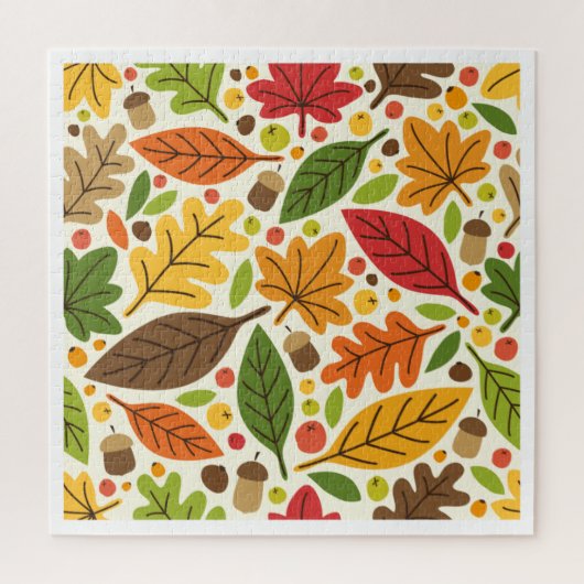 Niedliche Herbstblätter Puzzle (Vertikal)