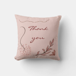 niedliche Herbstblumen und geometrische abstrakte Kissen