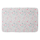 Niedliche Herbstfarben Illustriertes Blumenmuster Badematte (Vorderseite)