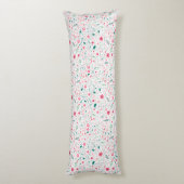 Niedliche Herbstfarben Illustriertes Blumenmuster Seitenschläferkissen (Rückseite (Vertikal))