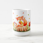 Niedliche Herbstfoxkaffee-Tasse Kaffeetasse (Mittel)