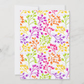 Niedliche Herbstfrüchte Einladung zur Hochzeit (Rückseite)