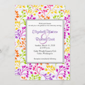 Niedliche Herbstfrüchte Einladung zur Hochzeit (Vorne/Hinten)