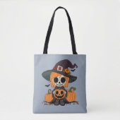 Niedliche Herbsthexe Tasche (Vorderseite)