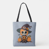 Niedliche Herbsthexe Tasche (Rückseite)
