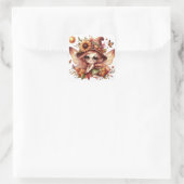 Niedliche Herbstkleber Quadratischer Aufkleber (Tasche)