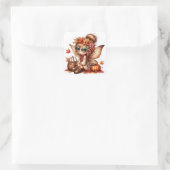 Niedliche Herbstkleber Quadratischer Aufkleber (Tasche)