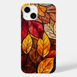niedliche Herbstlaube aus Buntglas Case-Mate iPhone 14 Hülle