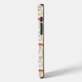 Niedliche Herbstpilze und Blätter Illustration Case-Mate iPhone Hülle (Rückseite / Links)