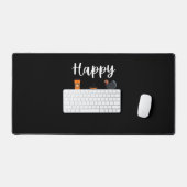 Niedliche Herbstsaison Fan Happy Fallidays Ernteda Schreibtischunterlage (Tastatur & Maus)