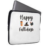 Niedliche Herbstsaison Happy Fallidays Erntedank H Laptopschutzhülle (Vorne Rechts)