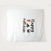 Niedliche Herbstsaison Happy Fallidays Erntedank H Wandteppich (Vorderseite (Horizontal))