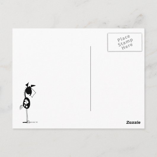 Niedliche Herbstsaison Pferde Verstecken vom Tiera Postkarte (Rückseite)