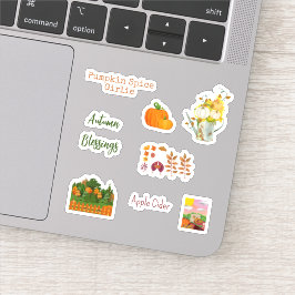 Niedliche Herbstsaison Vinyl Stickers Aufkleber