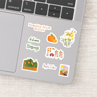 Niedliche Herbstsaison Vinyl Stickers Aufkleber
