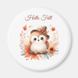 Niedliche Herbstschale auf einer Zweigniederlassun Magnet