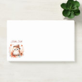 Niedliche Herbstschale auf einer Zweigniederlassun Post-it Klebezettel (Büro)