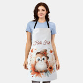 Niedliche Herbstschale auf einer Zweigniederlassun Schürze (Getragen)