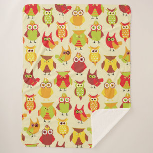 Niedliche Herbstschale für Baby Sherpadecke