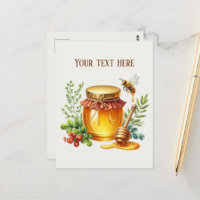 Niedliche Hersteller von Honig fügen Text hinzu