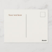 Niedliche Hersteller von Honig fügen Text hinzu Postkarte (Rückseite)