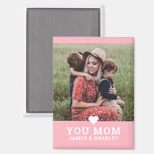 Niedliche Herz-Liebe Mama Muttertagsgeburt Foto Magnet