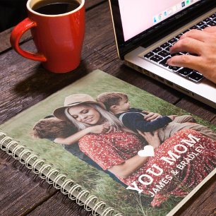 Niedliche Herz-Liebe Mama Muttertagsgeburt Foto Notizblock