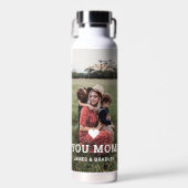 Niedliche Herz-Liebe Mama Muttertagsgeburt Foto Trinkflasche (Vorne)