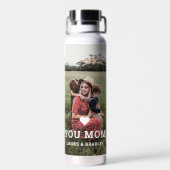 Niedliche Herz-Liebe Mama Muttertagsgeburt Foto Trinkflasche (Rückseite)