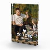 Niedliche HERZ-LIEBE SIE VATER Foto-Namen Fotoblock (Rechts)