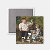 Niedliche HERZ-LIEBE SIE VATER Foto-Namen Magnet (Vorderseite/Rückseite)