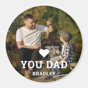 Niedliche HERZ-LIEBE SIE VATER Foto-Namen Magnet