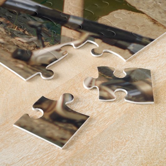 Niedliche HERZ-LIEBE SIE VATER Foto-Namen Puzzle (Seite)