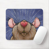 Niedliche Herz-Ratte Mousepad (Mit Mouse)