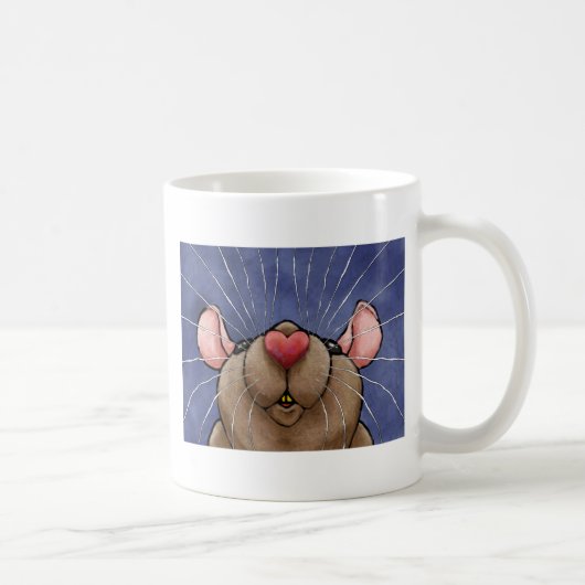 Niedliche Herz-Ratten-Tasse Kaffeetasse (Rechts)