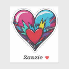 Niedliche Herzaufkleber - Valentinsticker Aufkleber